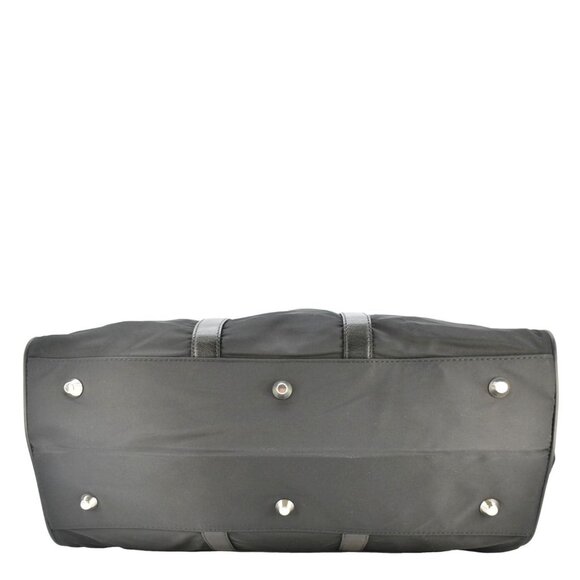 PRADA Re- Nylon Saffiano Leather Viaggio Duffle Bag Black - Picture 5 of 13